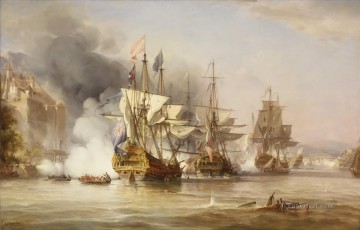  Batallas Pintura Art%C3%ADstica - La captura de Puerto Bello por George Chambers padre Batallas navales